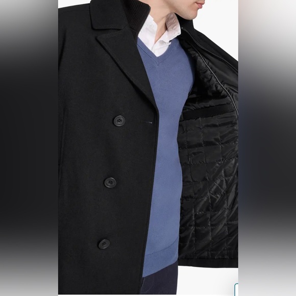 Kenneth Cole New York Classic Wool Peacoat - Picture 3 of 8